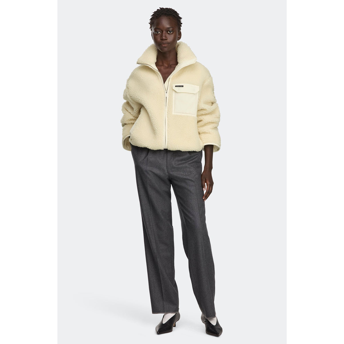 Canada Goose Womens Soren Full Zip Fleece - 9224_Bone-OS