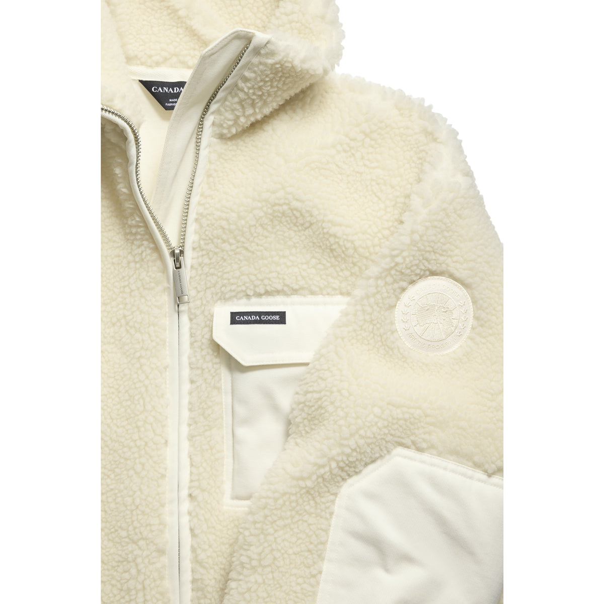 Canada Goose Womens Soren Full Zip Fleece - 9224_Bone-OS