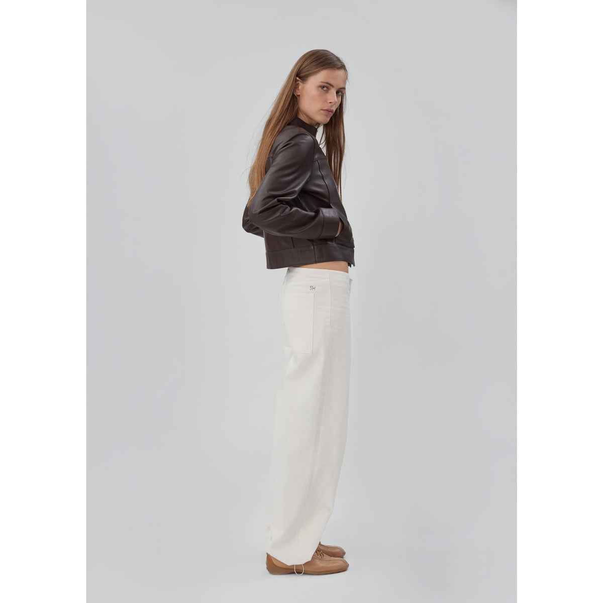 Still Here Womens Sport Jean in Milk - Milk