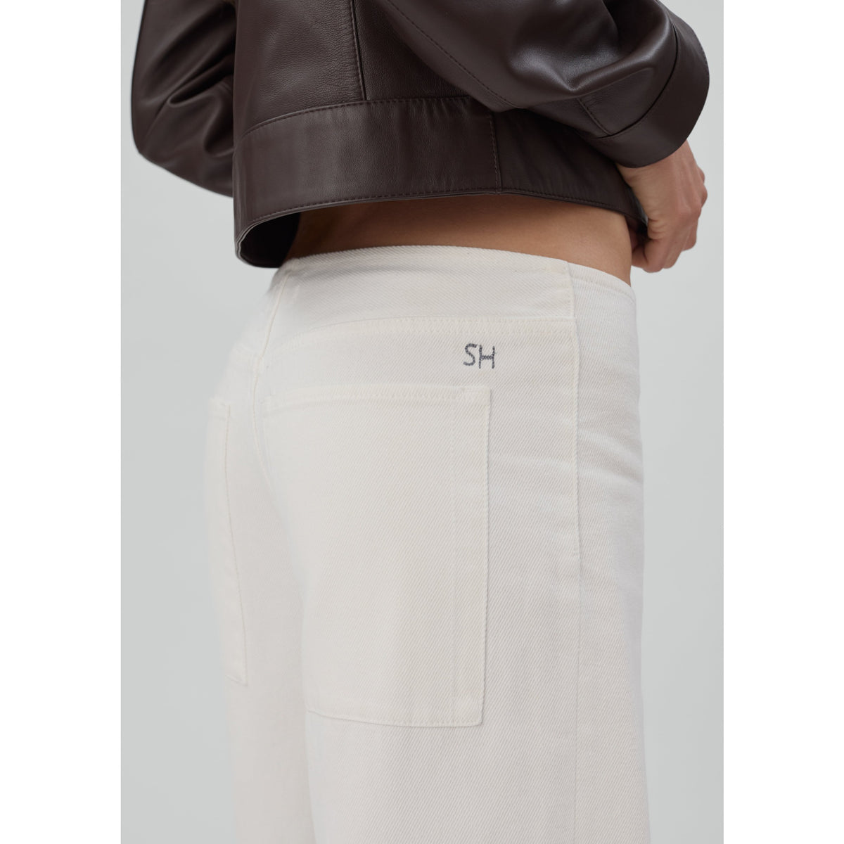 Still Here Womens Sport Jean in Milk - Milk