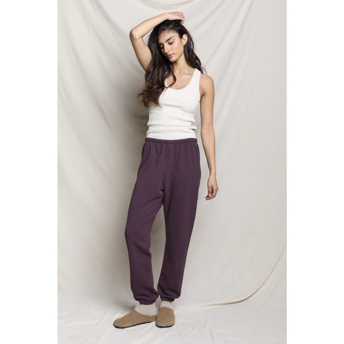 Perfect White Tee Womens Steviesweat Eazy Sweatpant - Cherry Lacquer