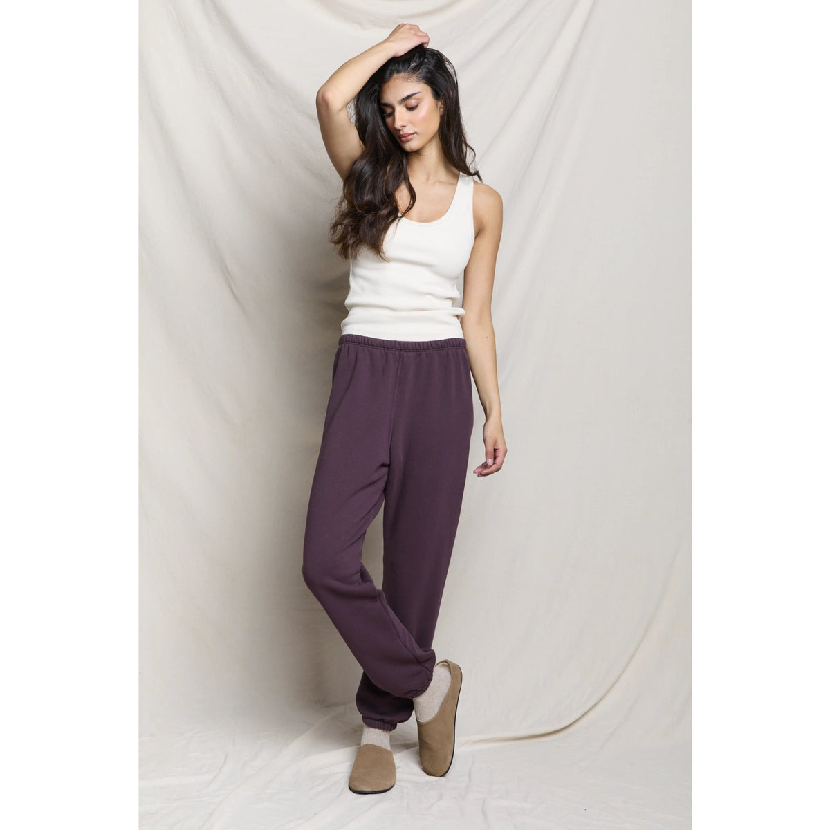 Perfect White Tee Womens Steviesweat Eazy Sweatpant - Cherry Lacquer