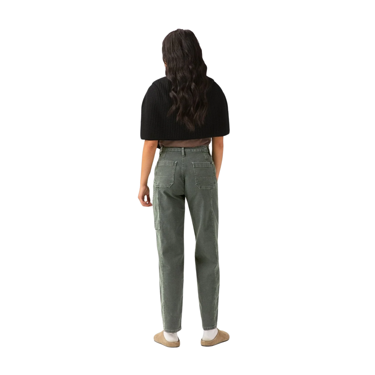Duer Womens Stretch Canvas Utility Pant-Thyme