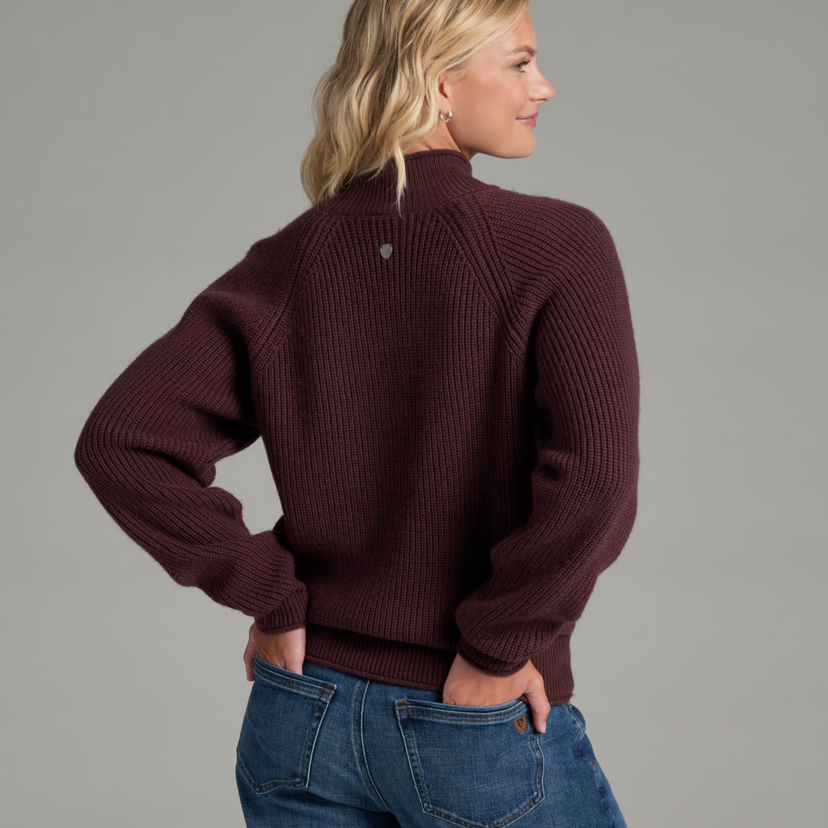 Kuhl Womens Strova Roll Neck Sweater-Mulberry