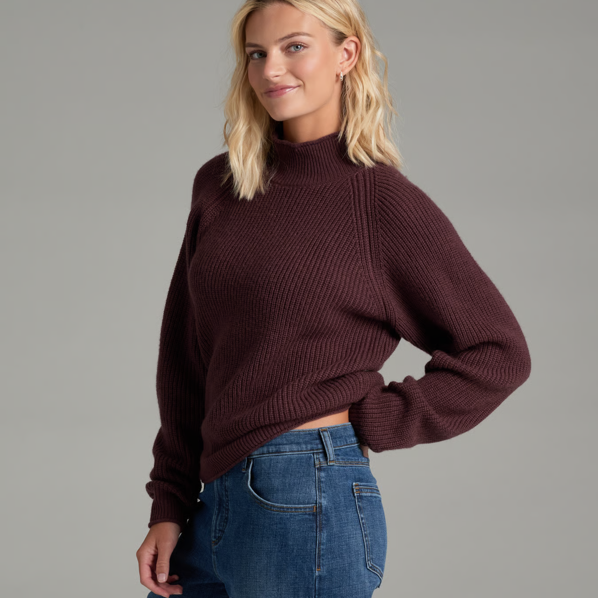 Kuhl Womens Strova Roll Neck Sweater-Mulberry