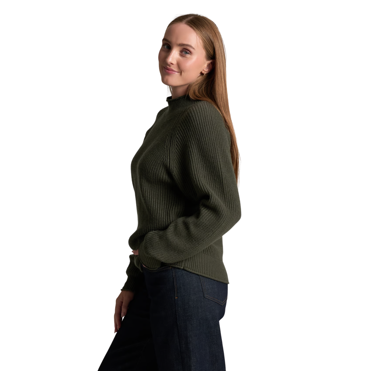 Kuhl Womens Strova Roll Neck Sweater-Rosemary