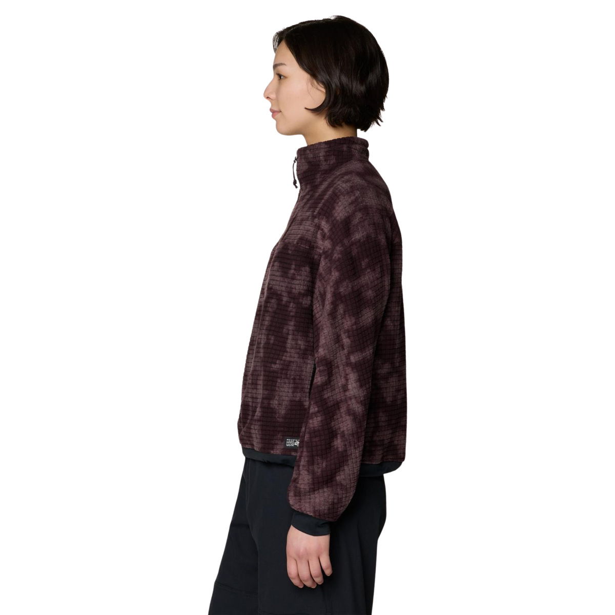 Mountain Hardwear Womens Summit Grid Big Grid Half Zip-Deep Mulberry 
