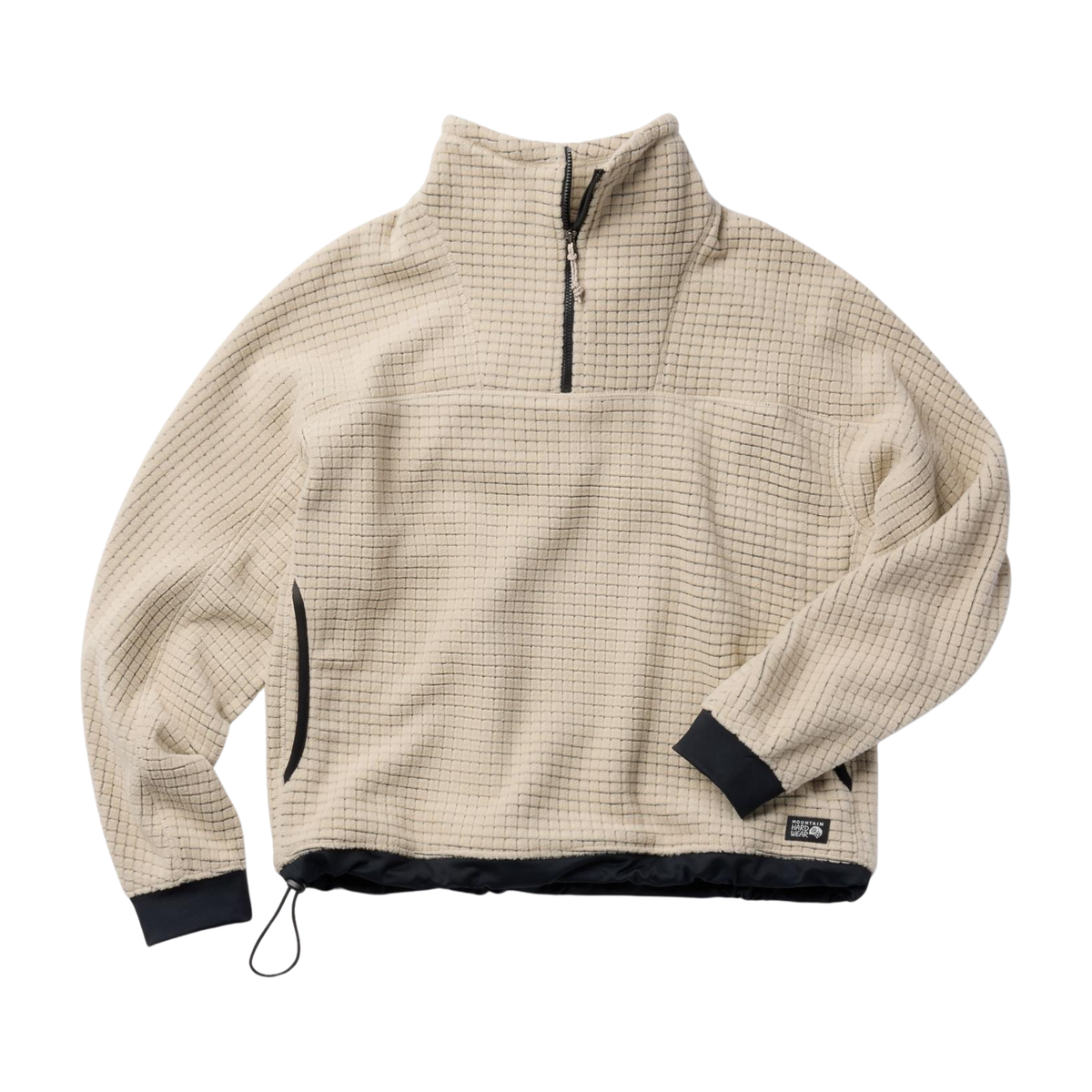 Mountain Hardwear Womens Summit Grid Big Grid Half Zip-Fossil
