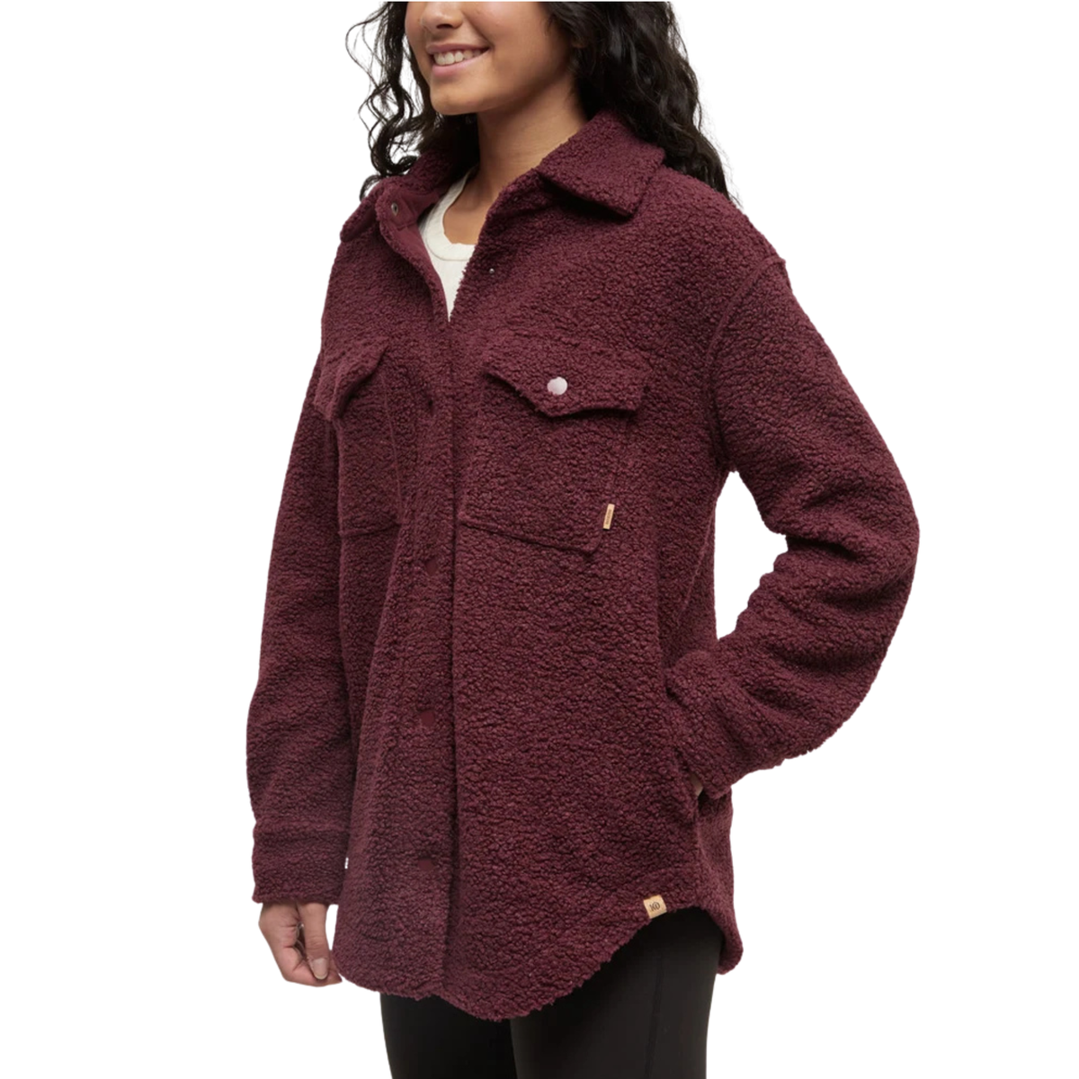 Tentree Womens Sunday Jacket-5596_Deep Burgundy
