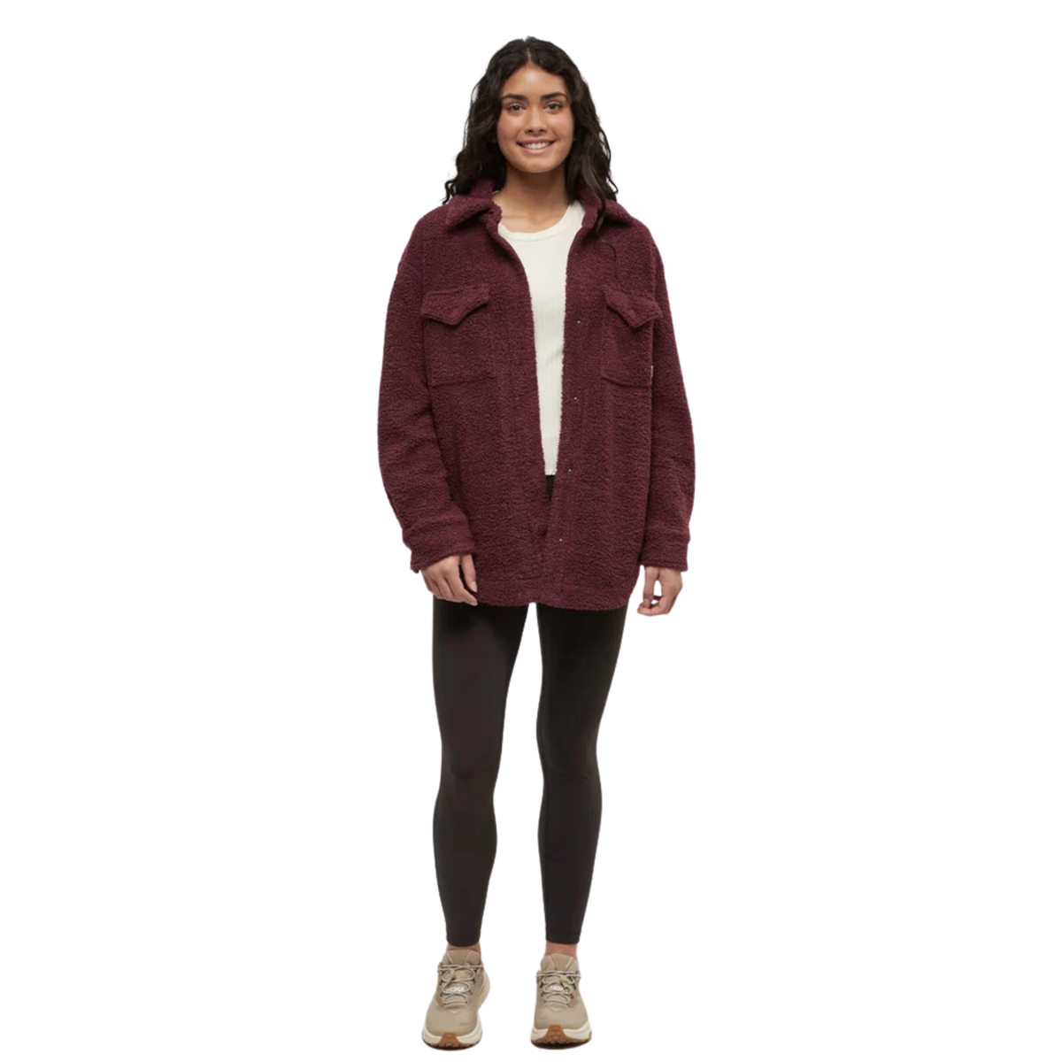 Tentree Womens Sunday Jacket-5596_Deep Burgundy