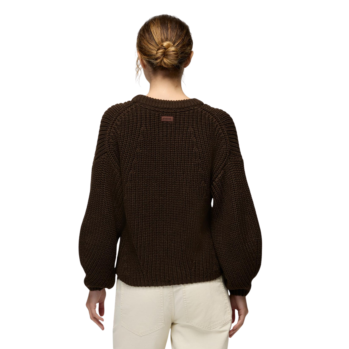 Parna Womens Sunday River Crewneck Sweater-Dark Roast