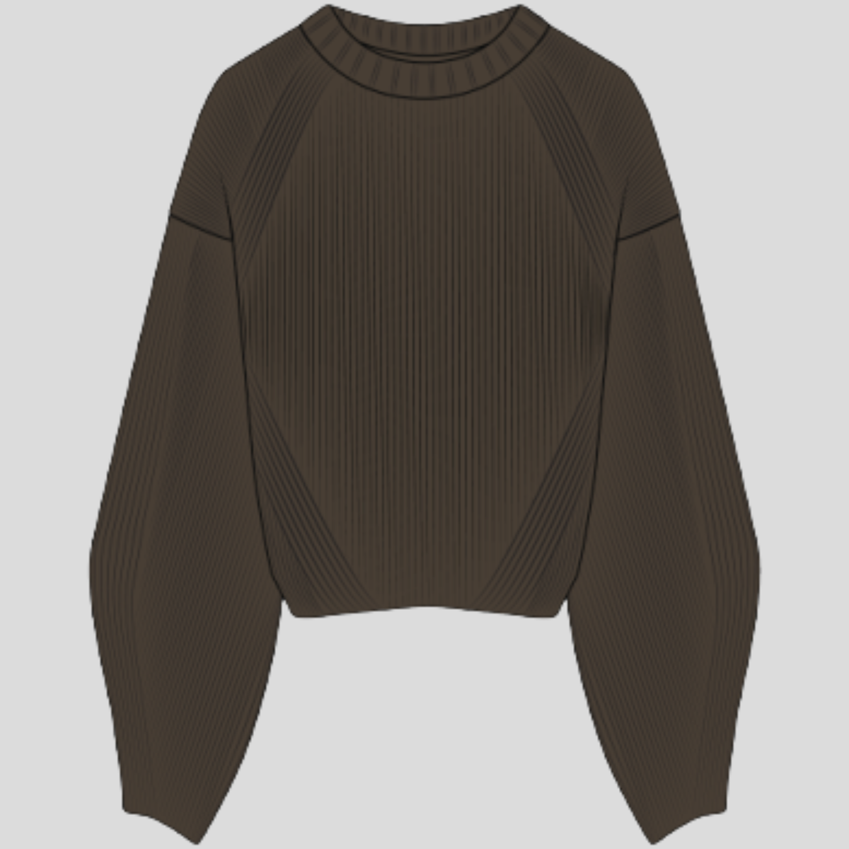 Prana Womens Sunday River Crewneck Sweater-Dark Roast