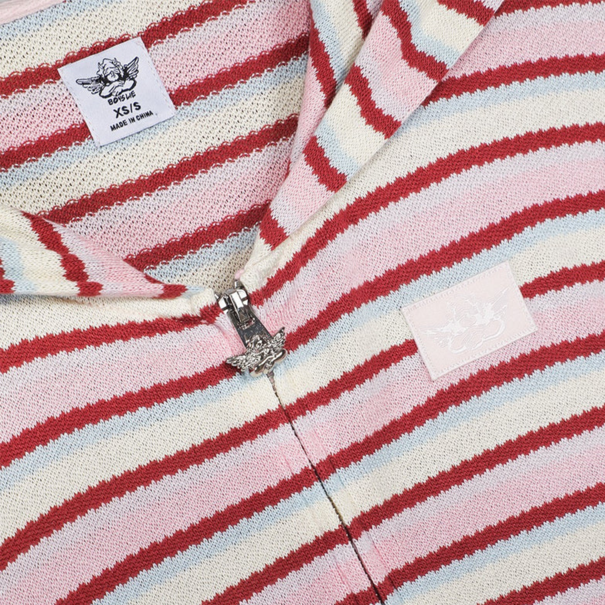 Boys Lie Womens Sweet Treat Alex Zip-Up-Pink Multi