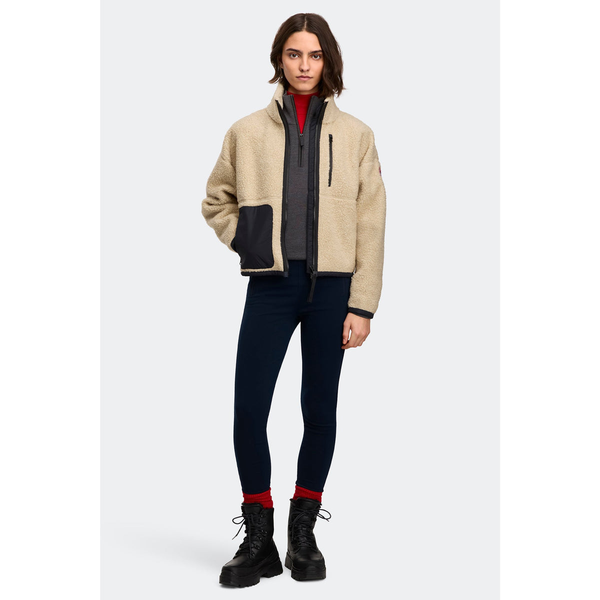 Canada Goose Womens TBC Simcoe Fleece Zip-up Sweater