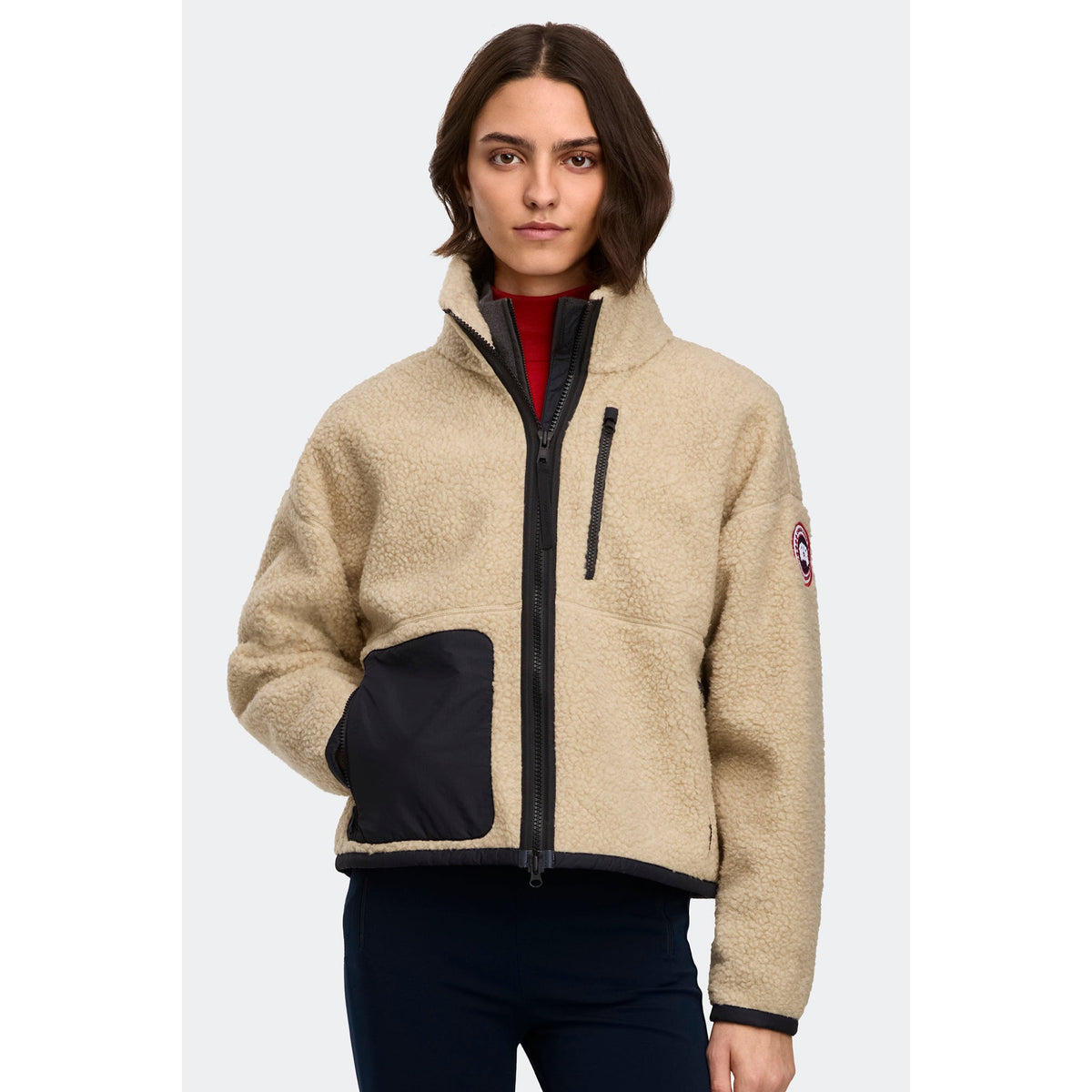 Canada Goose Womens TBC Simcoe Fleece Zip-up Sweater