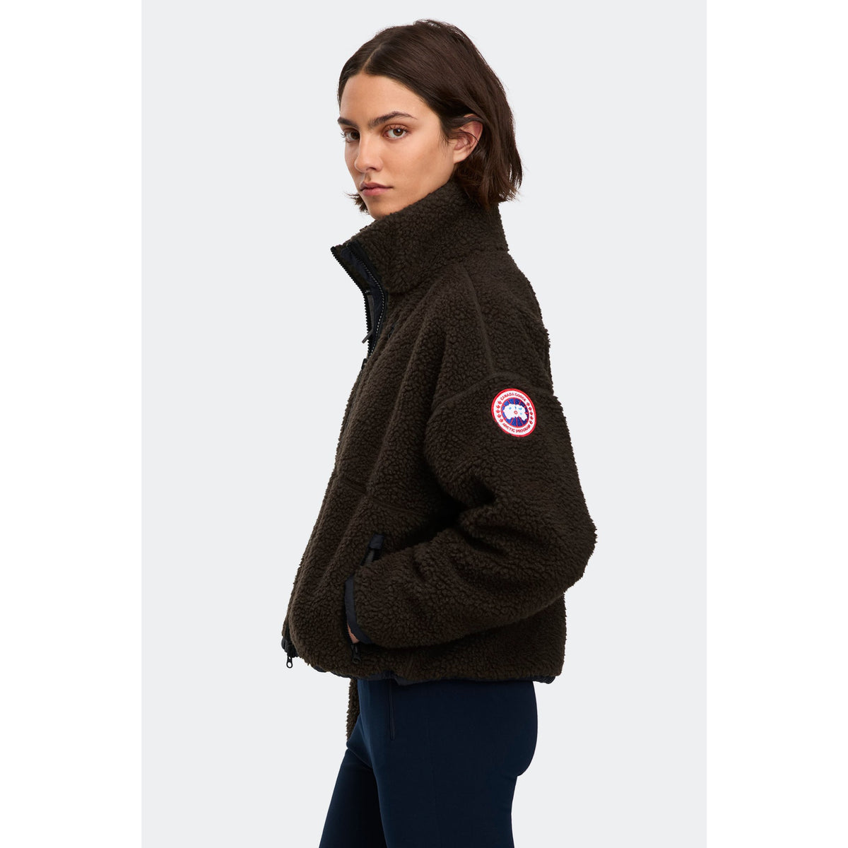 Canada Goose Womens TBC Simcoe Fleece Zip-up Sweater