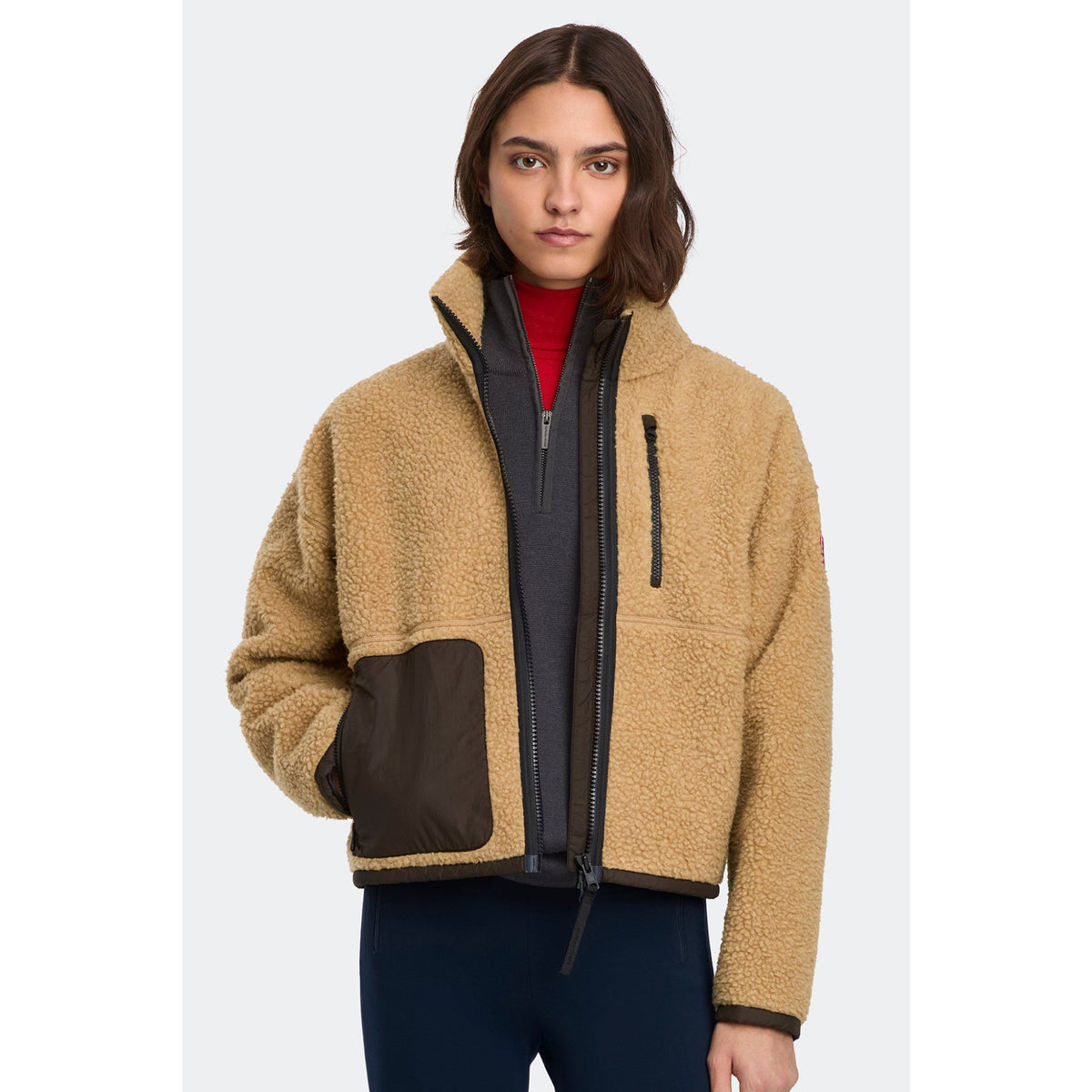 Canada Goose Womens TBC Simcoe Fleece Zip-up Sweater