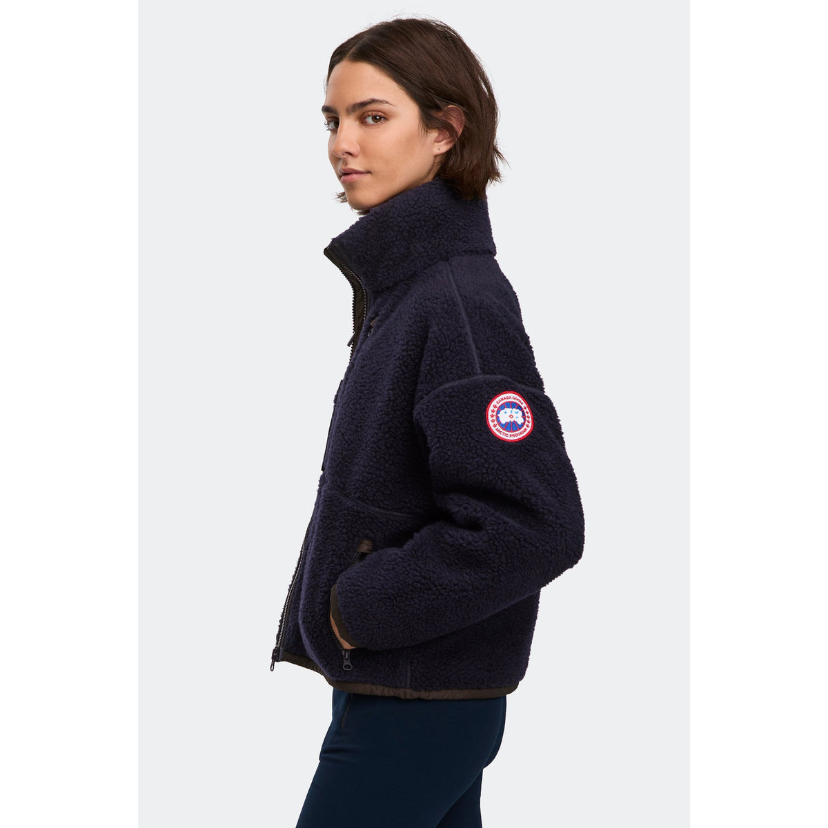 Canada Goose Womens TBC Simcoe Fleece Zip-up Sweater