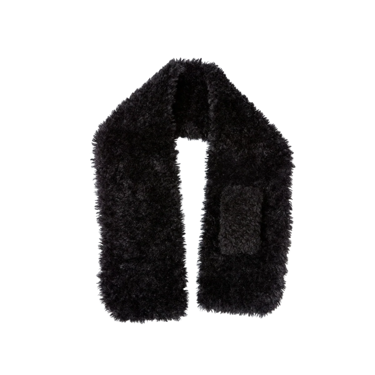 Hat Attack Womens Teddy Sherpa Pull Through-Black