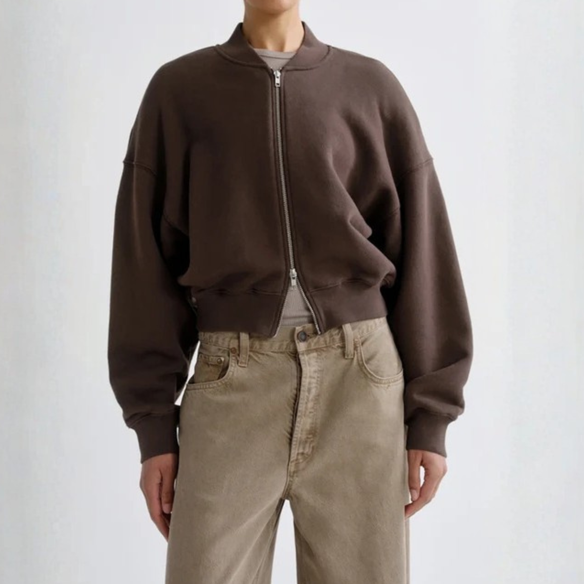 Agolde Womens Tess Sweatshirt in Bracken-Bracken