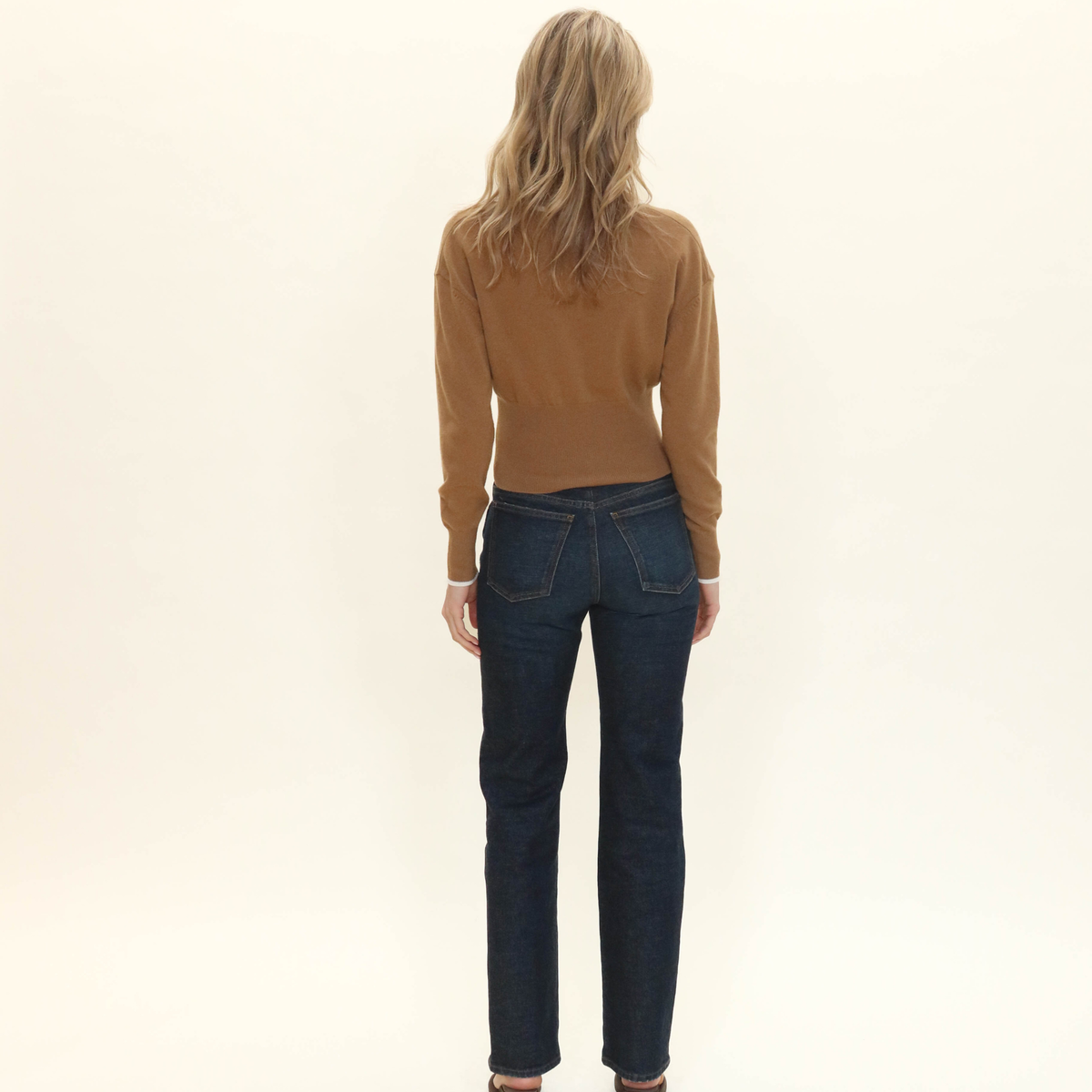 Solid & Striped Womens The Fallow Sweater in Camel-Camel