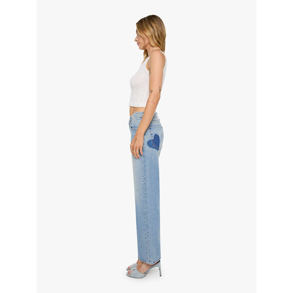 Mother Womens The Mid Rise Rambler Zip Skimp in I Confess - I Confess
