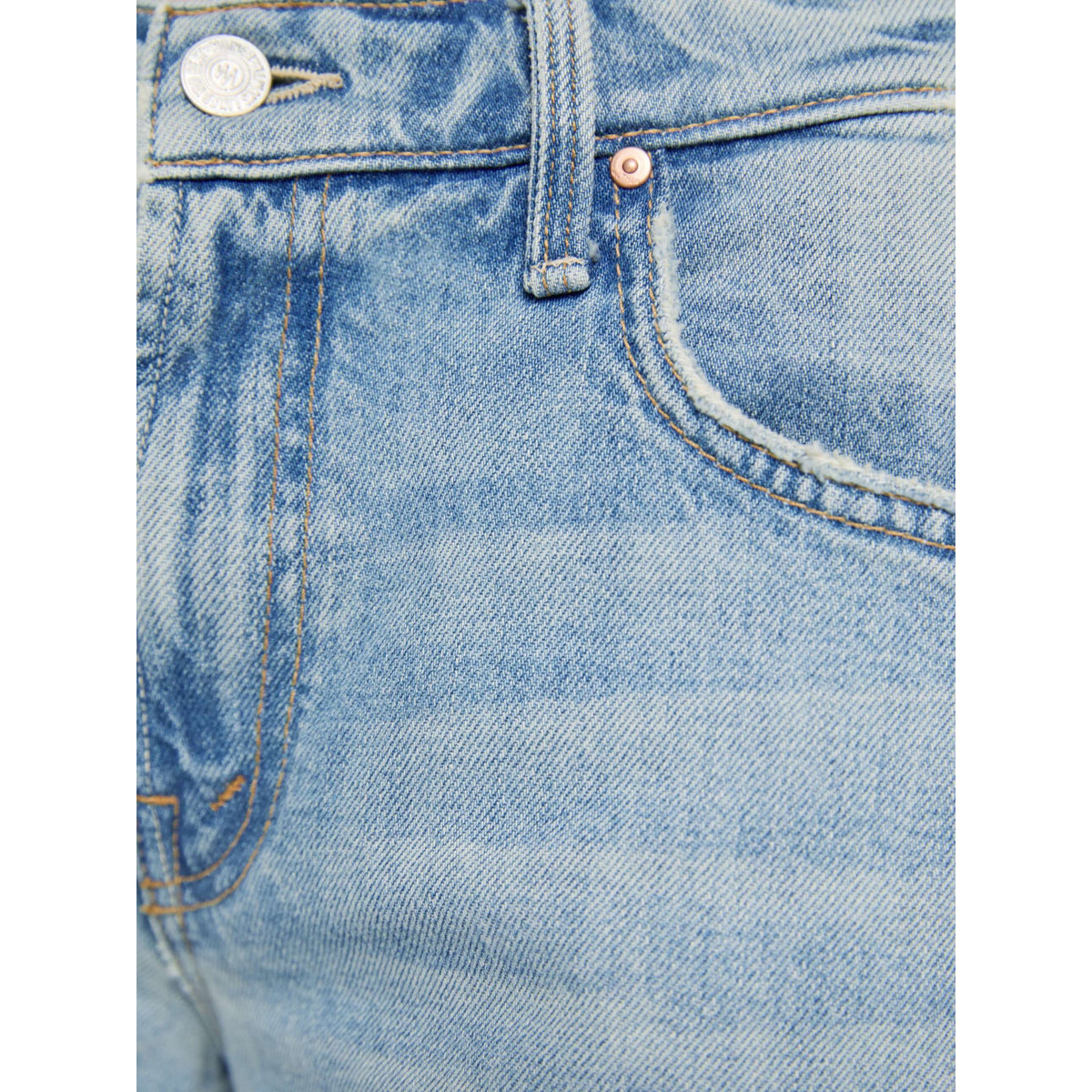 Mother Womens The Mid Rise Rambler Zip Skimp in I Confess - I Confess