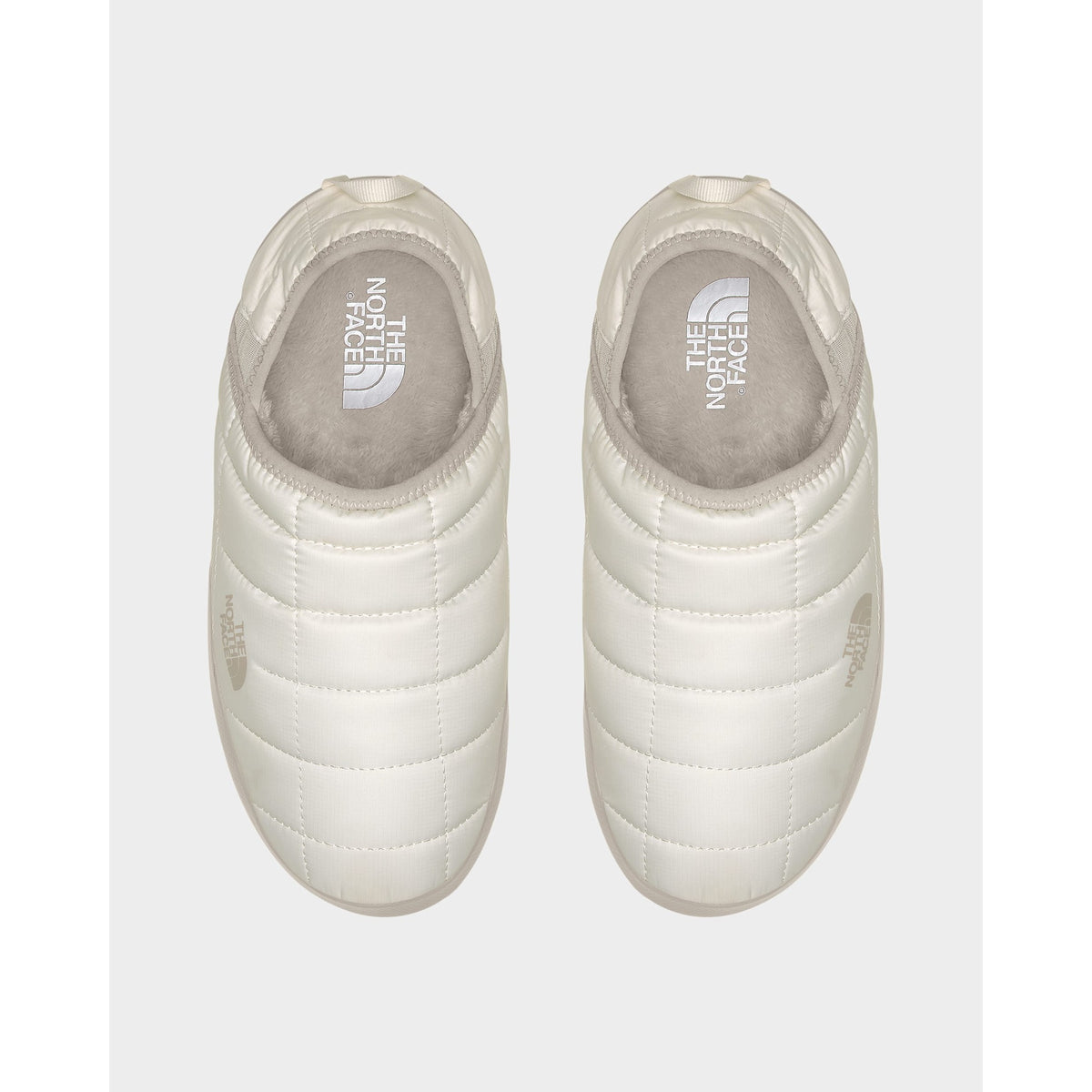 The North Face Womens ThermoBall Traction Mule V - Gardenia White/Silver Grey