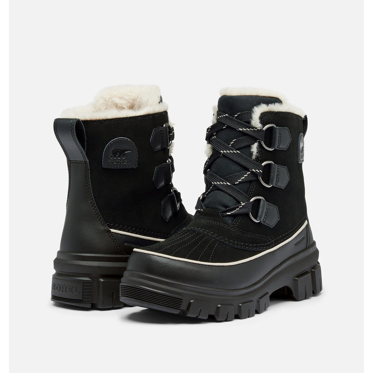 Sorel Womens Tivoli V WP - Black, Fawn