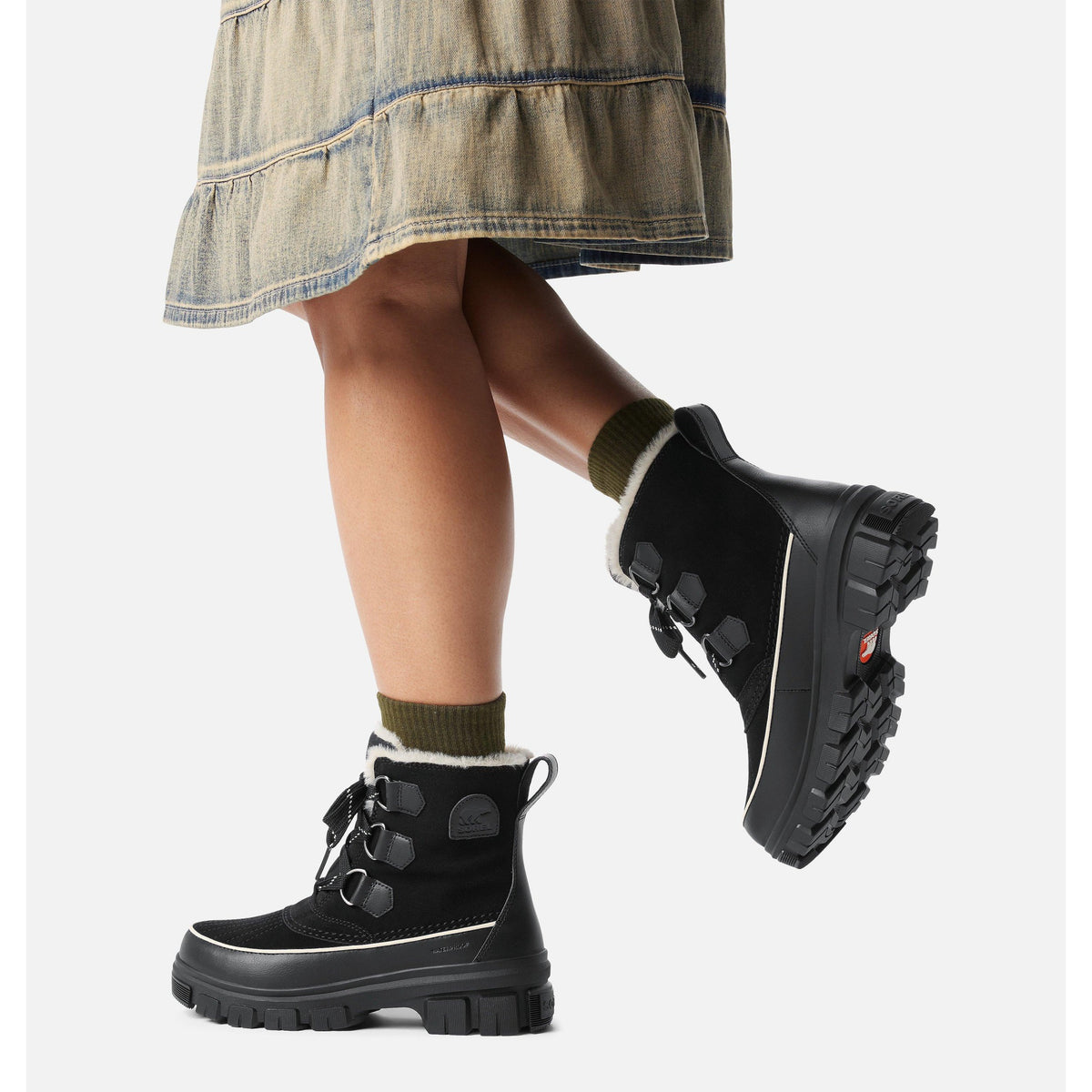 Sorel Womens Tivoli V WP - Black, Fawn
