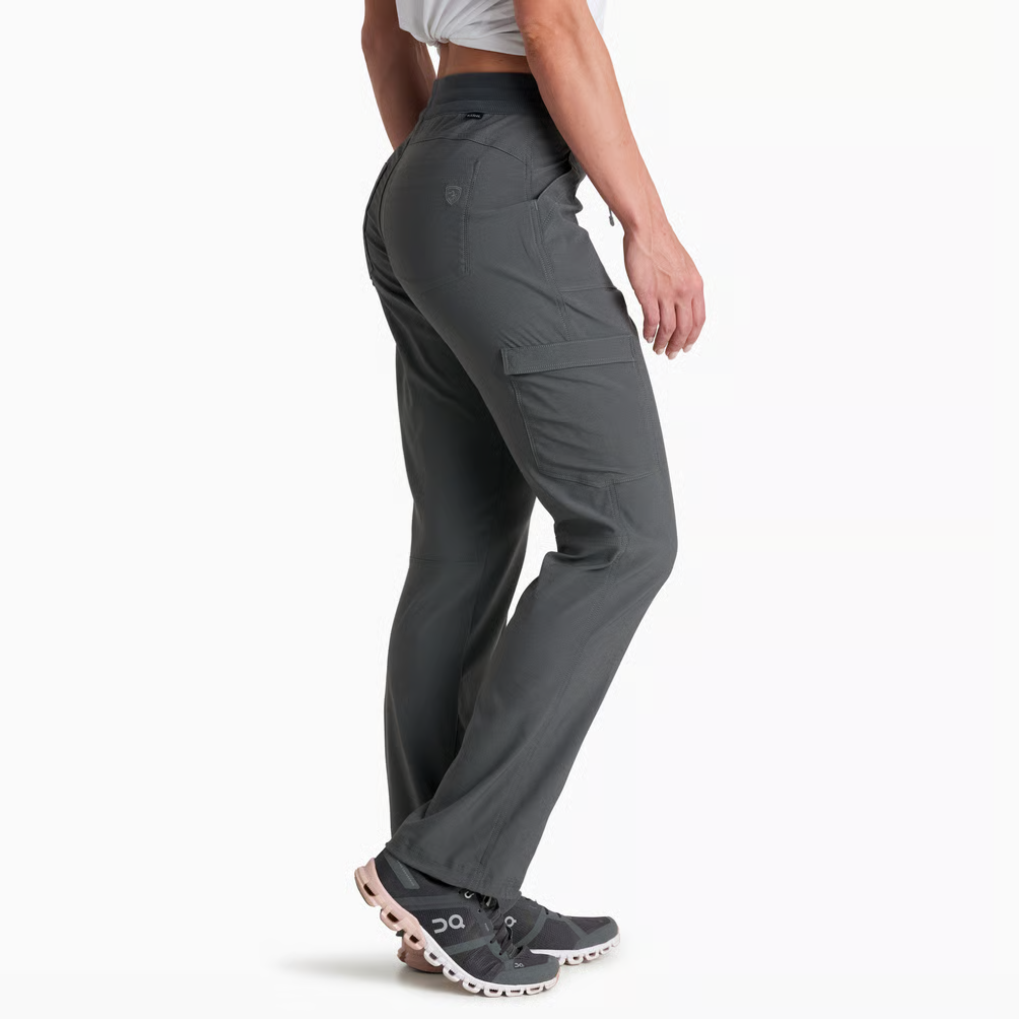 Kuhl Womens Trekr Straight Pant-Charcoal