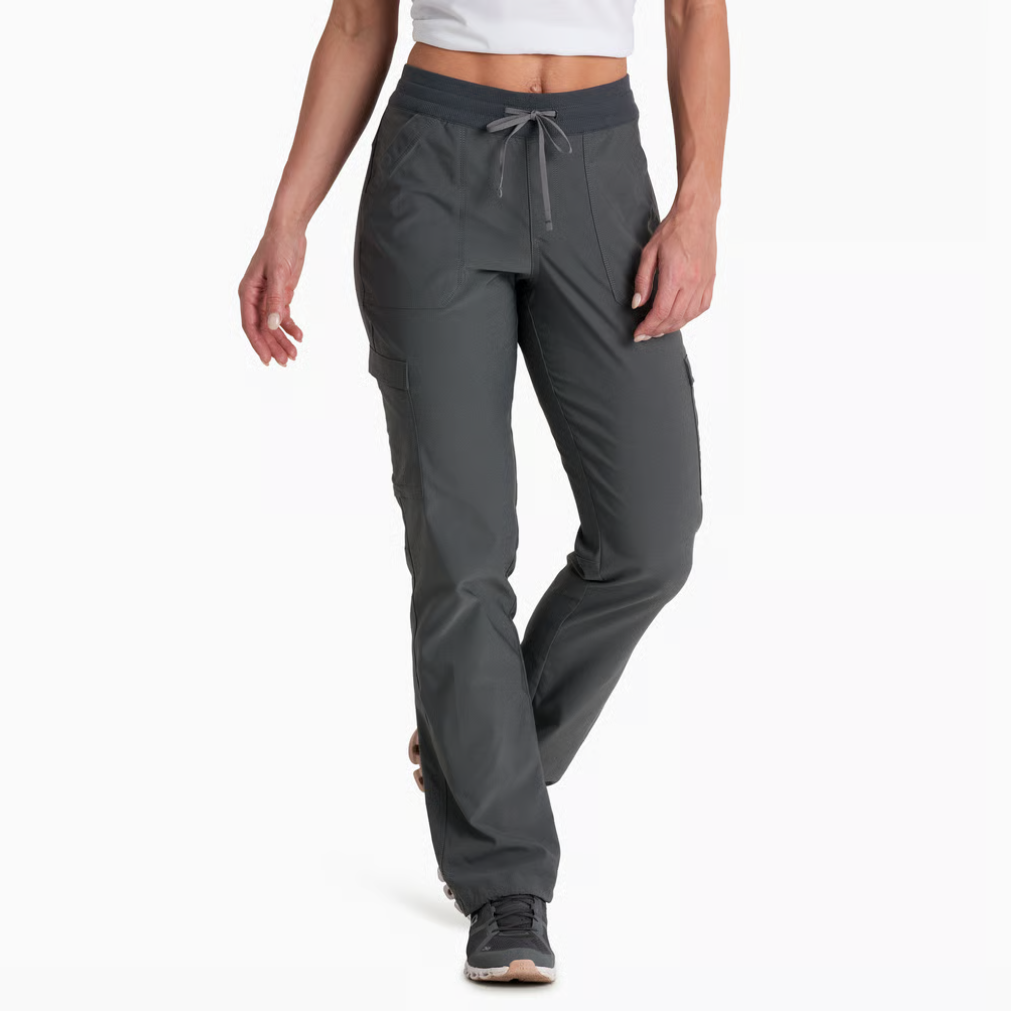 Kuhl Womens Trekr Straight Pant-Charcoal