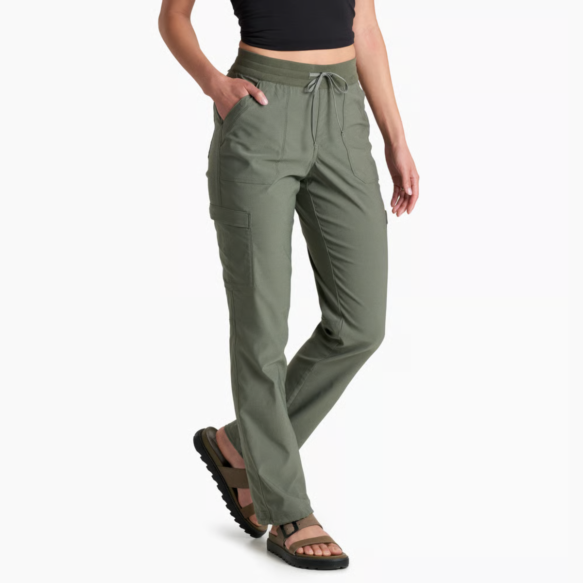 Kuhl Womens Trekr Straight Pant-Olive