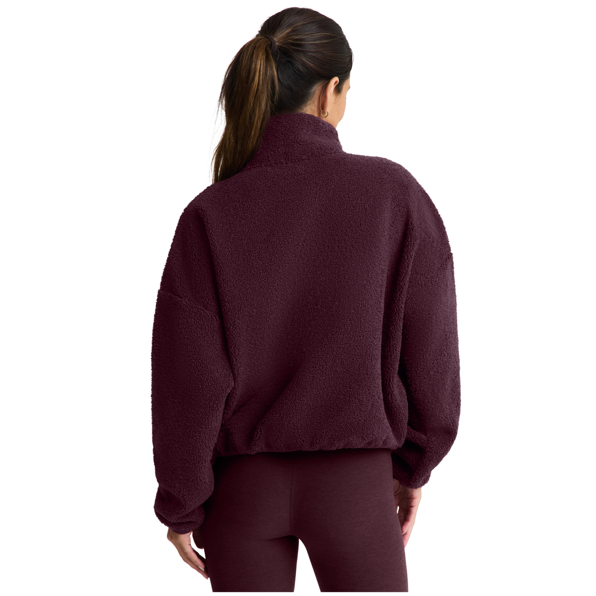 Beyond Yoga Womens Unity Zip Jacket-cabernet