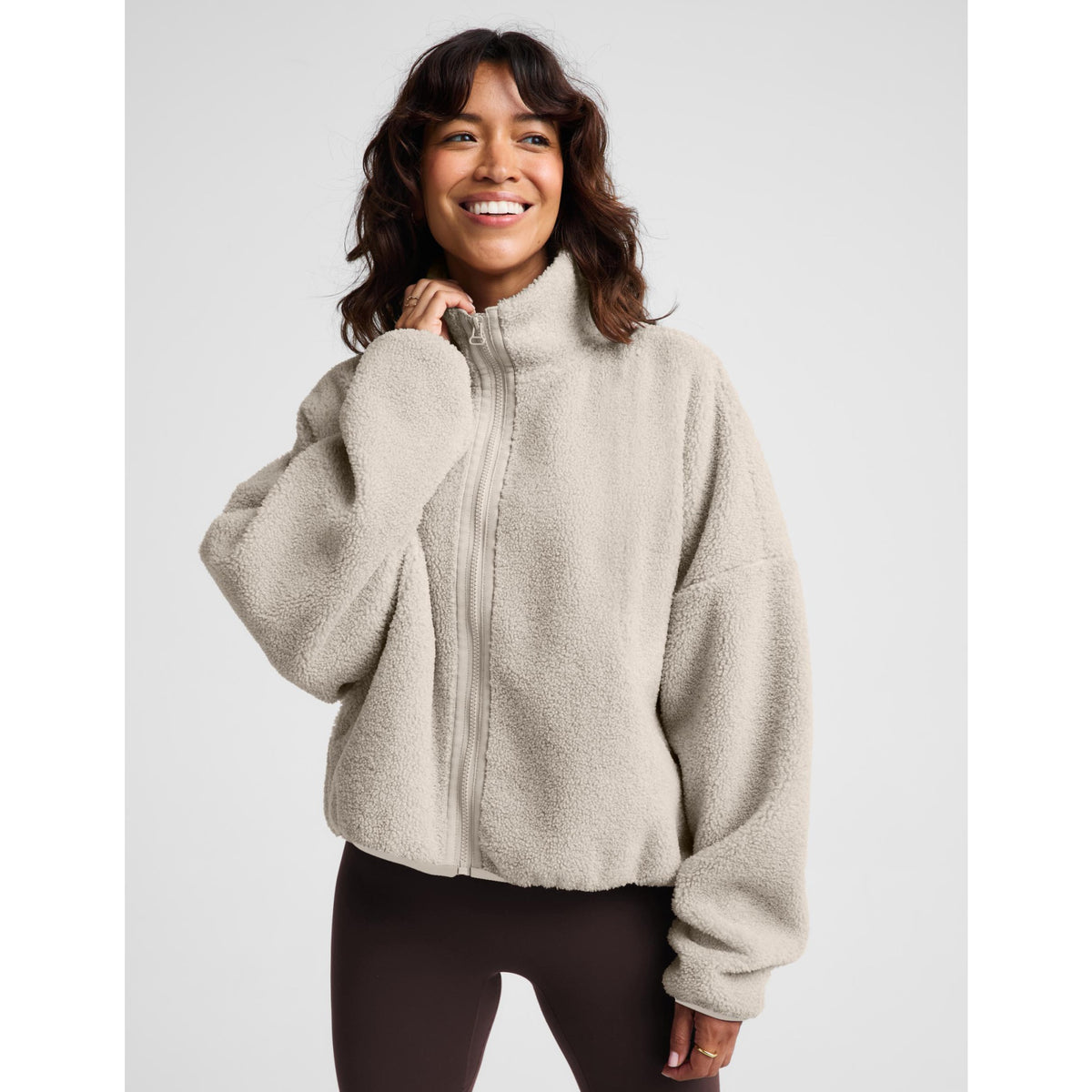 Beyond Yoga Womens Unity Zip Jacket - Riverbed By