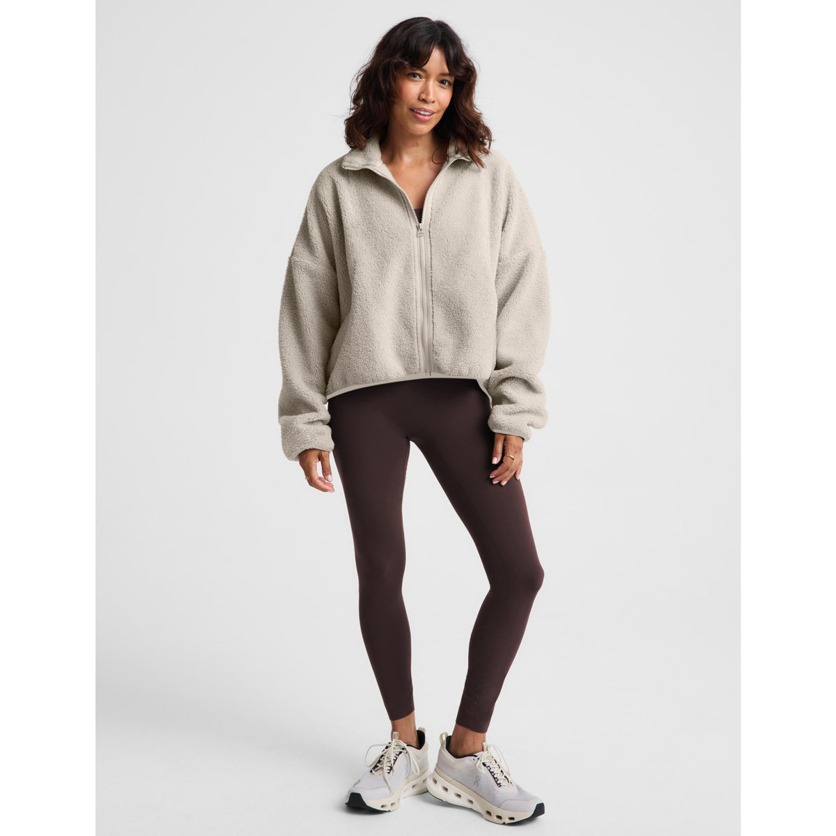 Beyond Yoga Womens Unity Zip Jacket - Riverbed By
