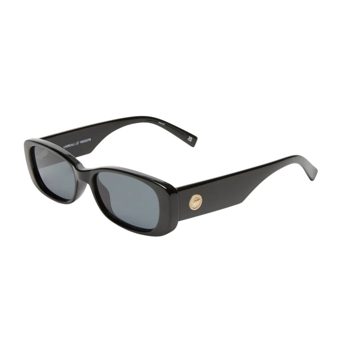 Le Specs Womens Unreal Sunglasses-Shiny Black