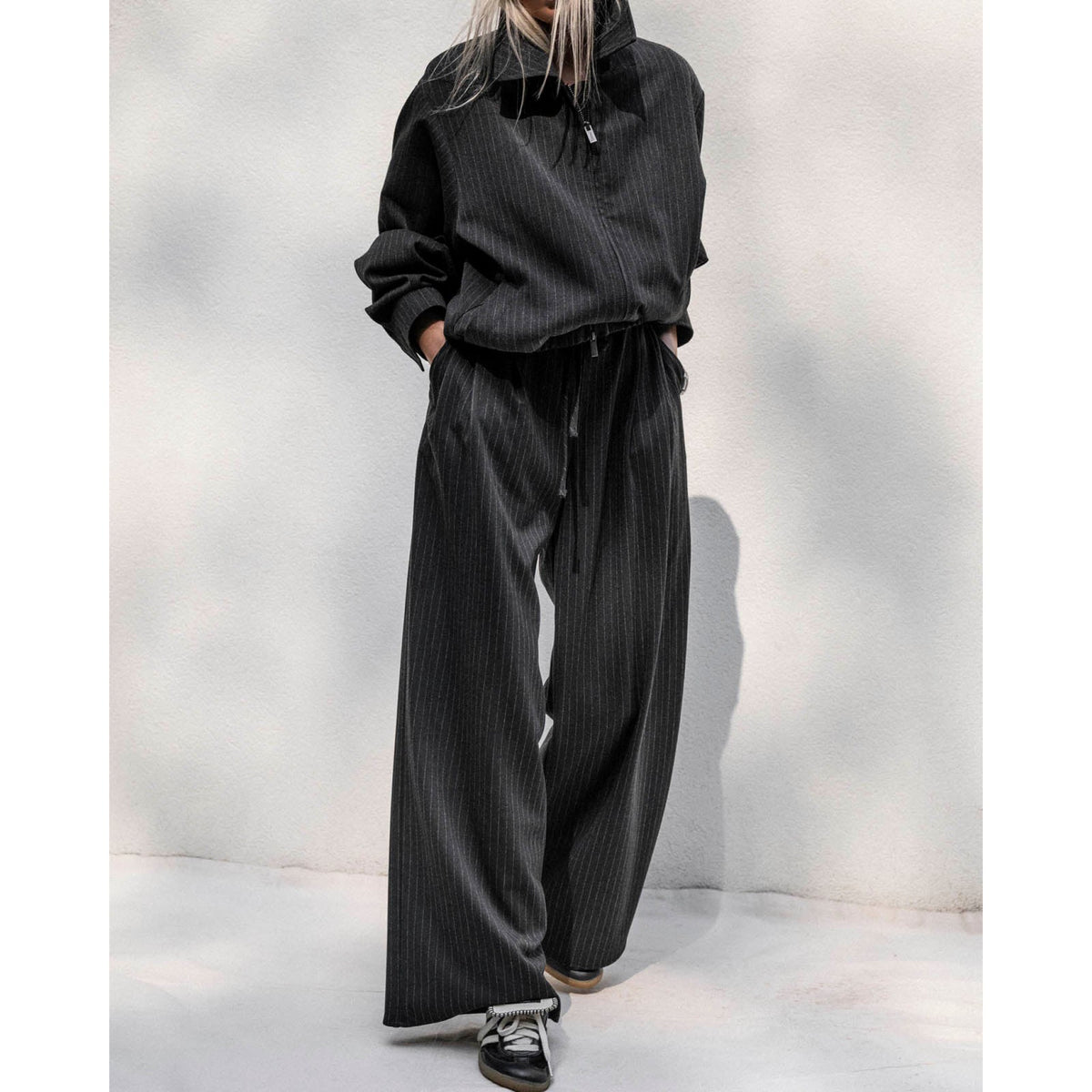 Splendid Womens Valerie PLTD Pinstripe Pant