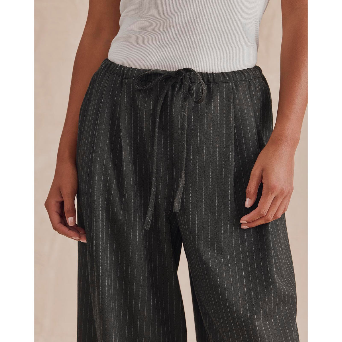 Splendid Womens Valerie PLTD Pinstripe Pant