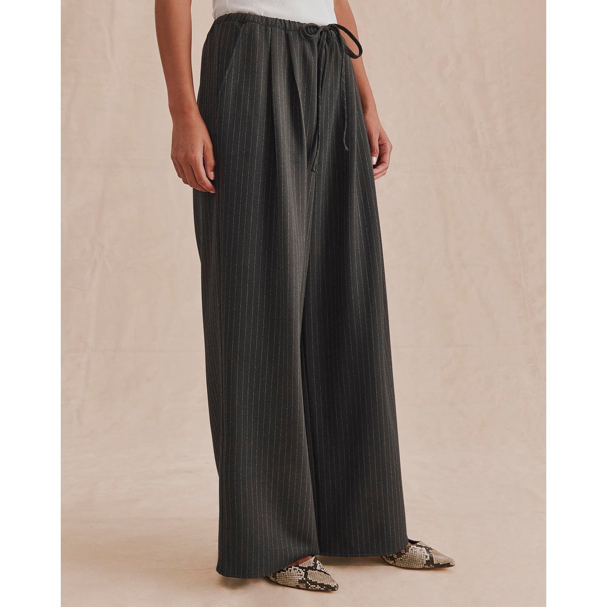 Splendid Womens Valerie PLTD Pinstripe Pant