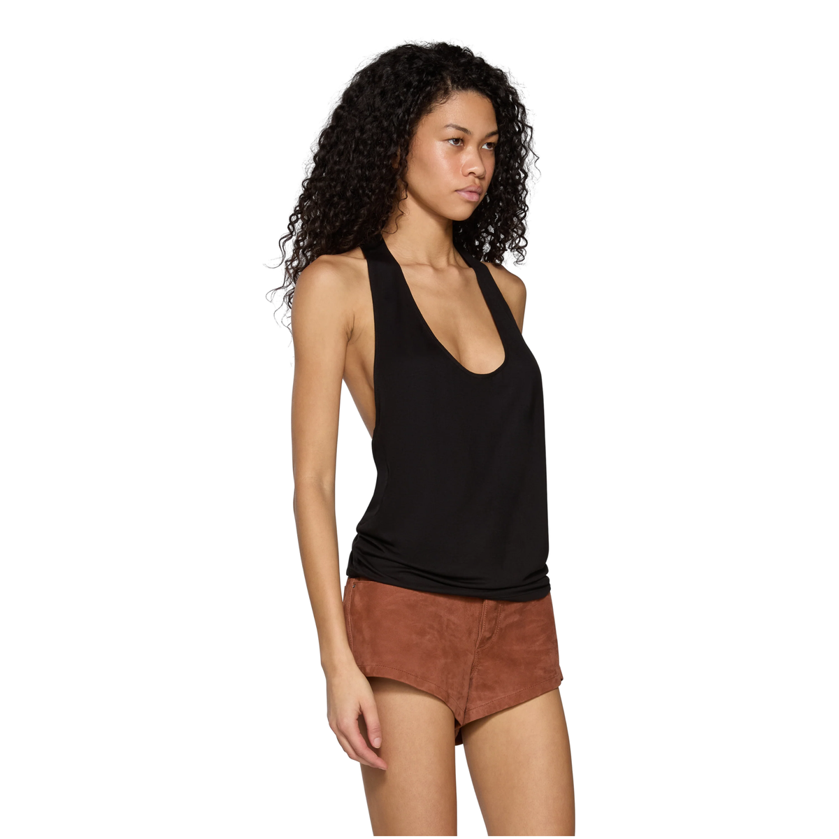 Eb Denim Womens Valley Racer Tank-Black