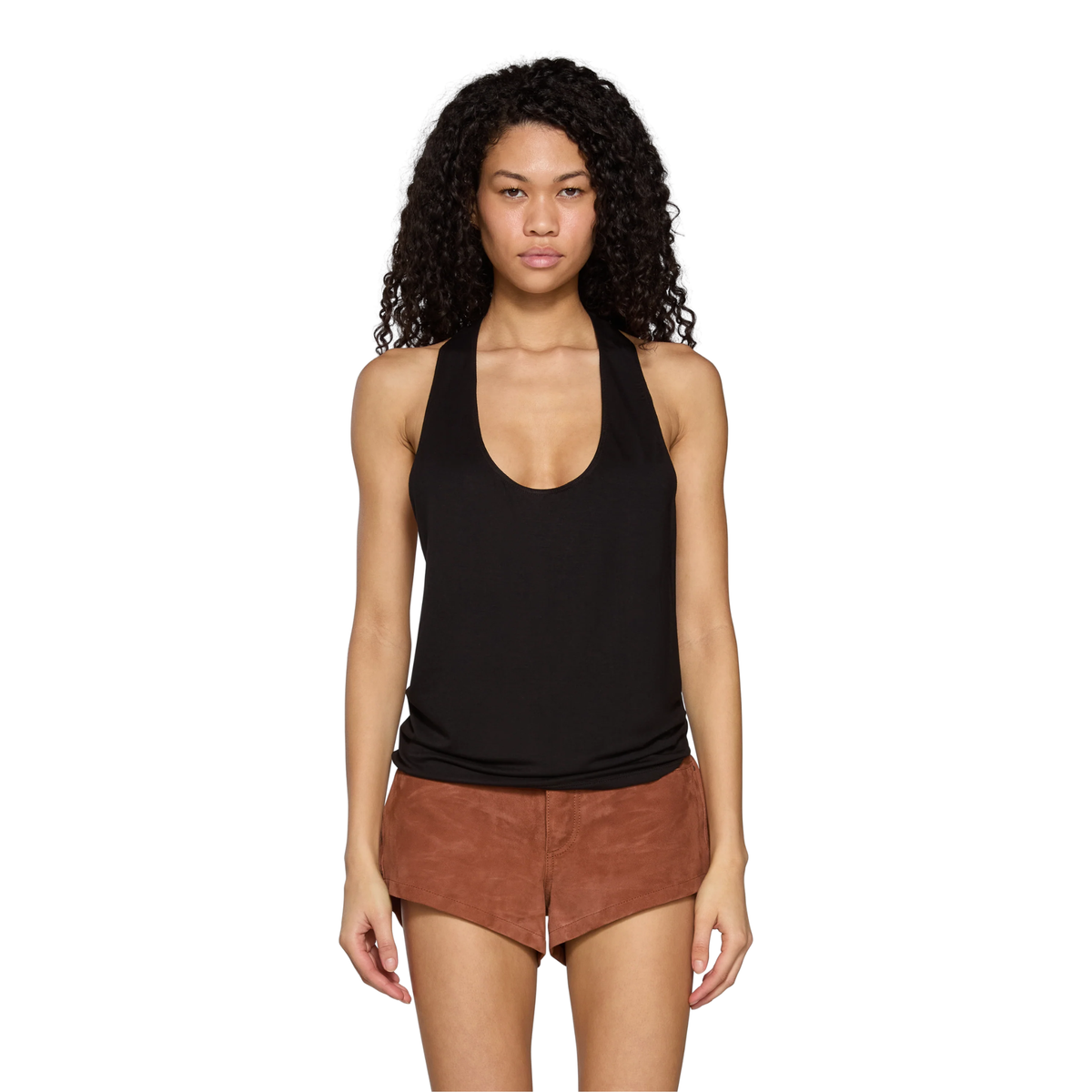 Eb Denim Womens Valley Racer Tank-Black