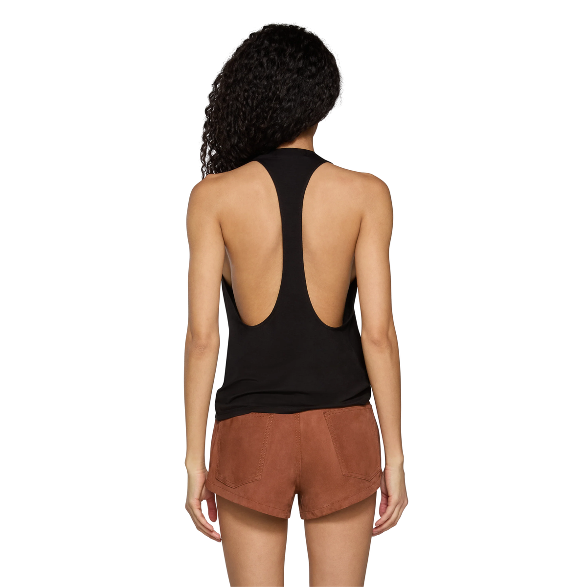 Eb Denim Womens Valley Racer Tank-Black