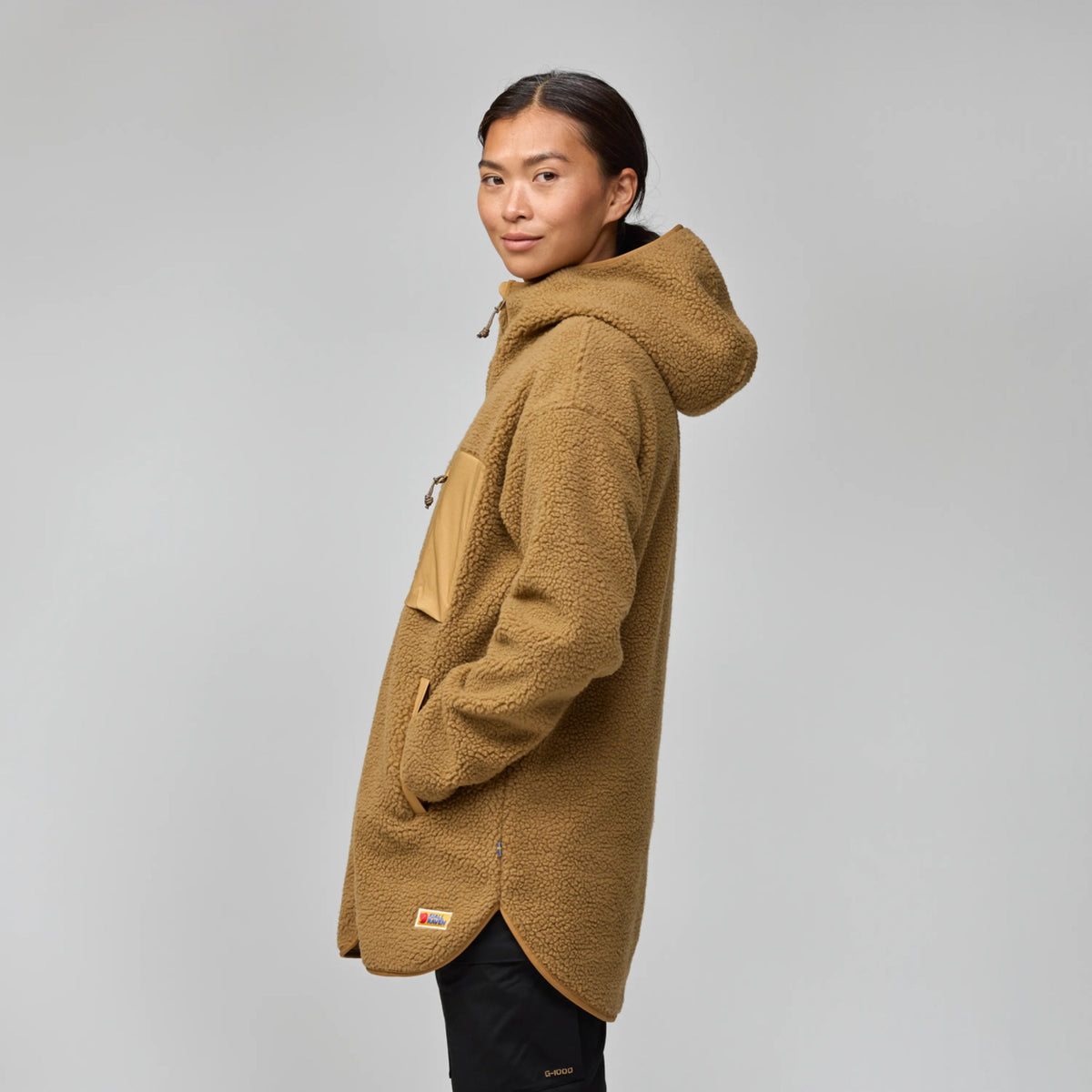 Fjallraven Womens Vardag Pile Fleece Long - Chalk White