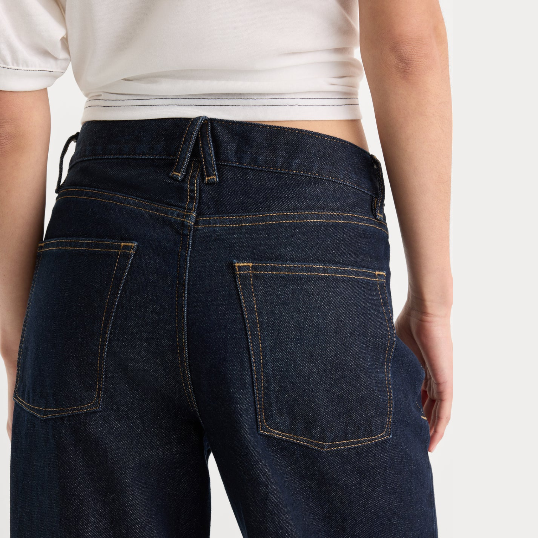 Good American Womens Vintage Low Slung Baggy-Rinse