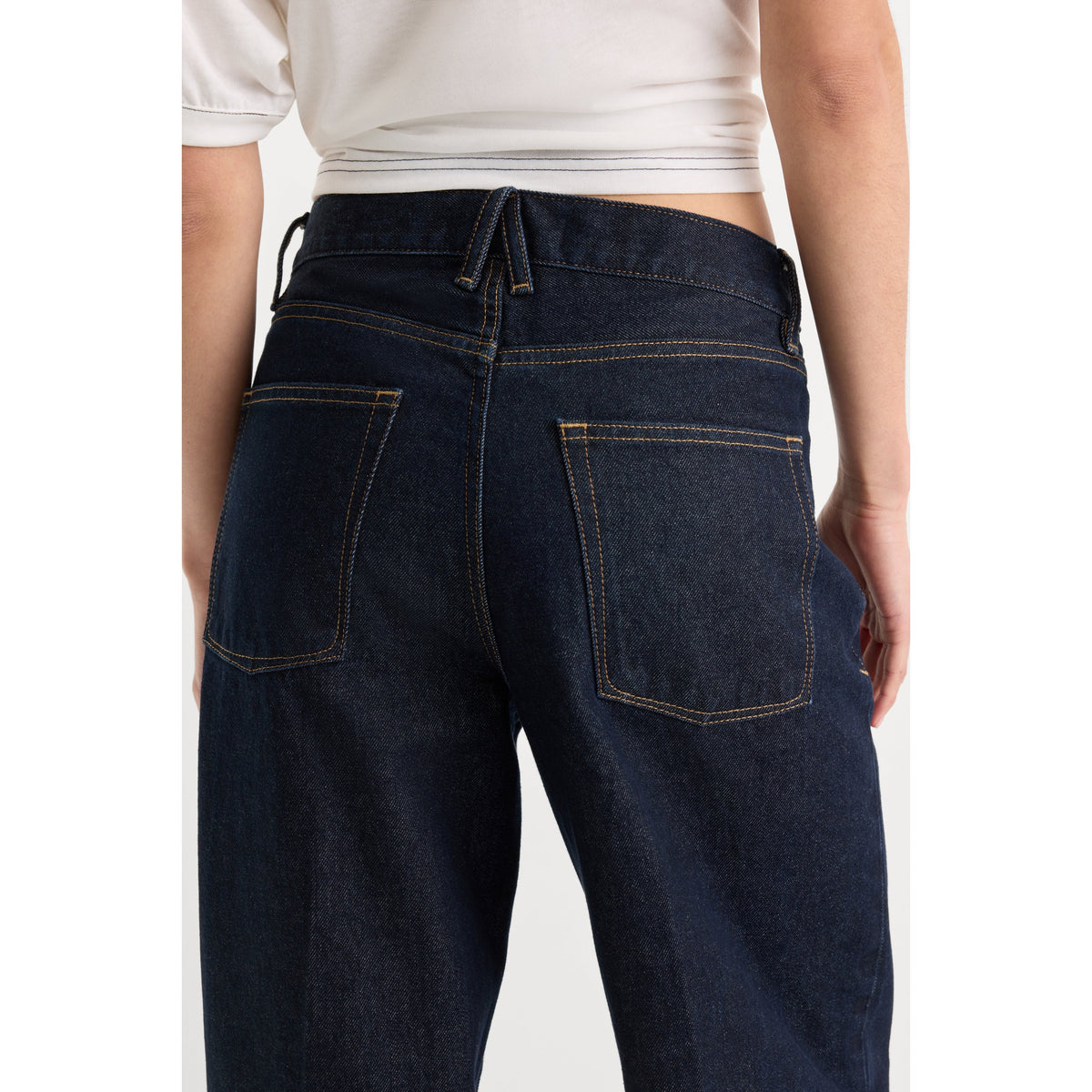 Good American Womens Vintage Low Slung Baggy - Rinse