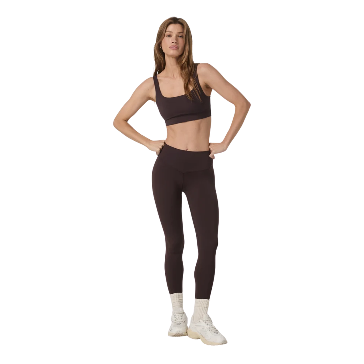 Vuori Womens Vuori AllTheForm Legging- French Roast