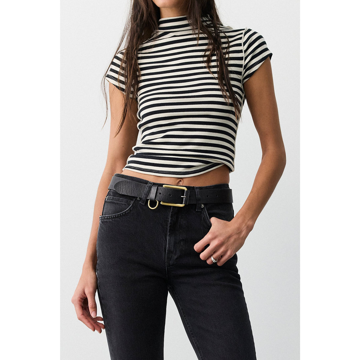Free People Womens WTF Brooklyn Belt - Black