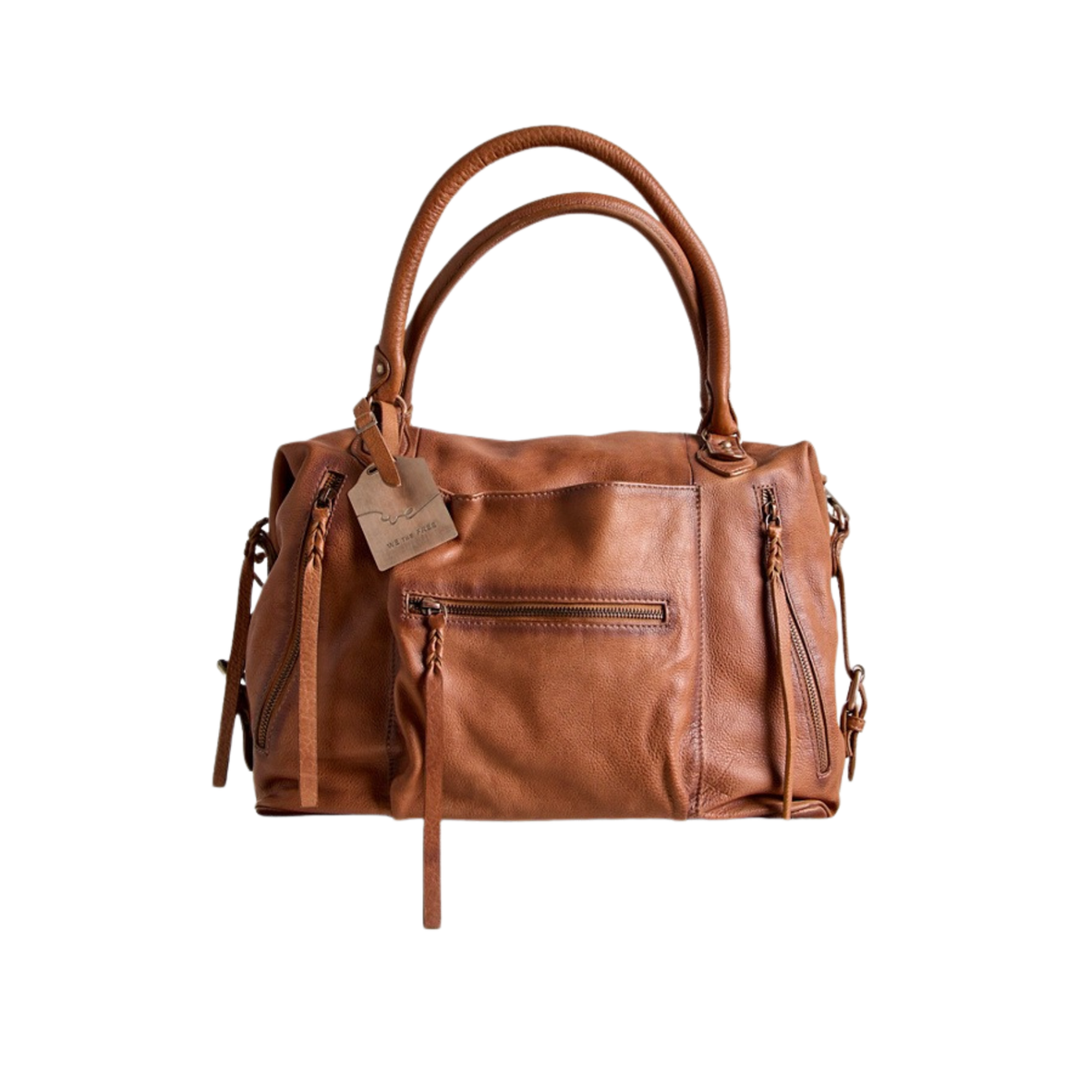 Free People Womens WTF Emerson Tote-Saddle 