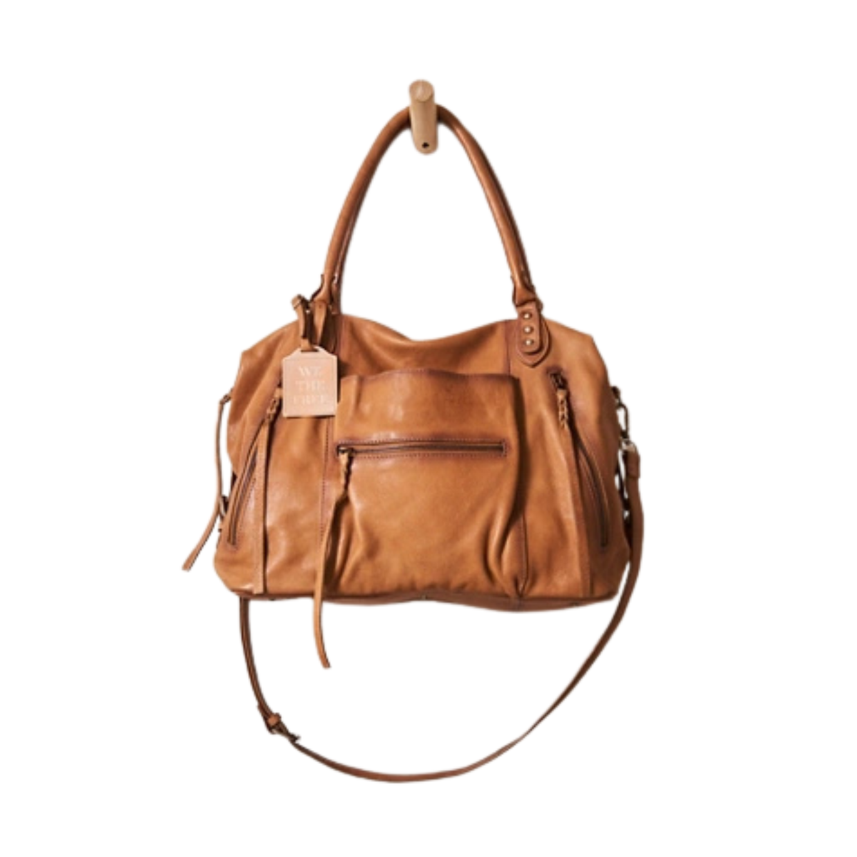Free People Womens WTF Emerson Tote-Saddle 